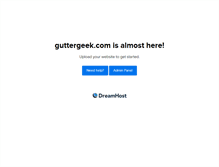 Tablet Screenshot of guttergeek.com